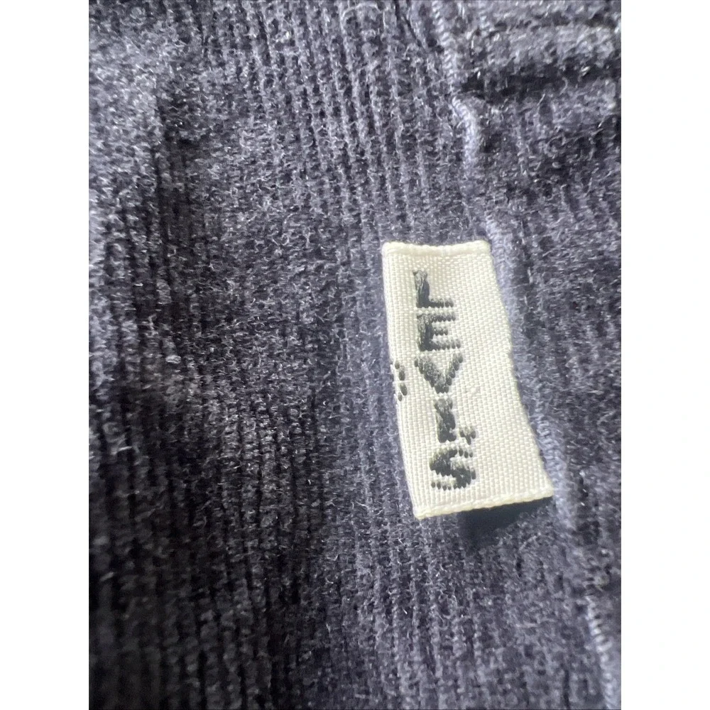 NEW Levi's Navy Straight Jeans Women Size 27x30 724 High Rise Corduroy‎ - Picture 10 of 10